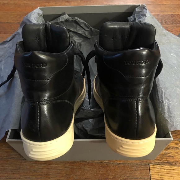 Tom Ford Hi Top Leather Sneakers - Picture 7 of 16